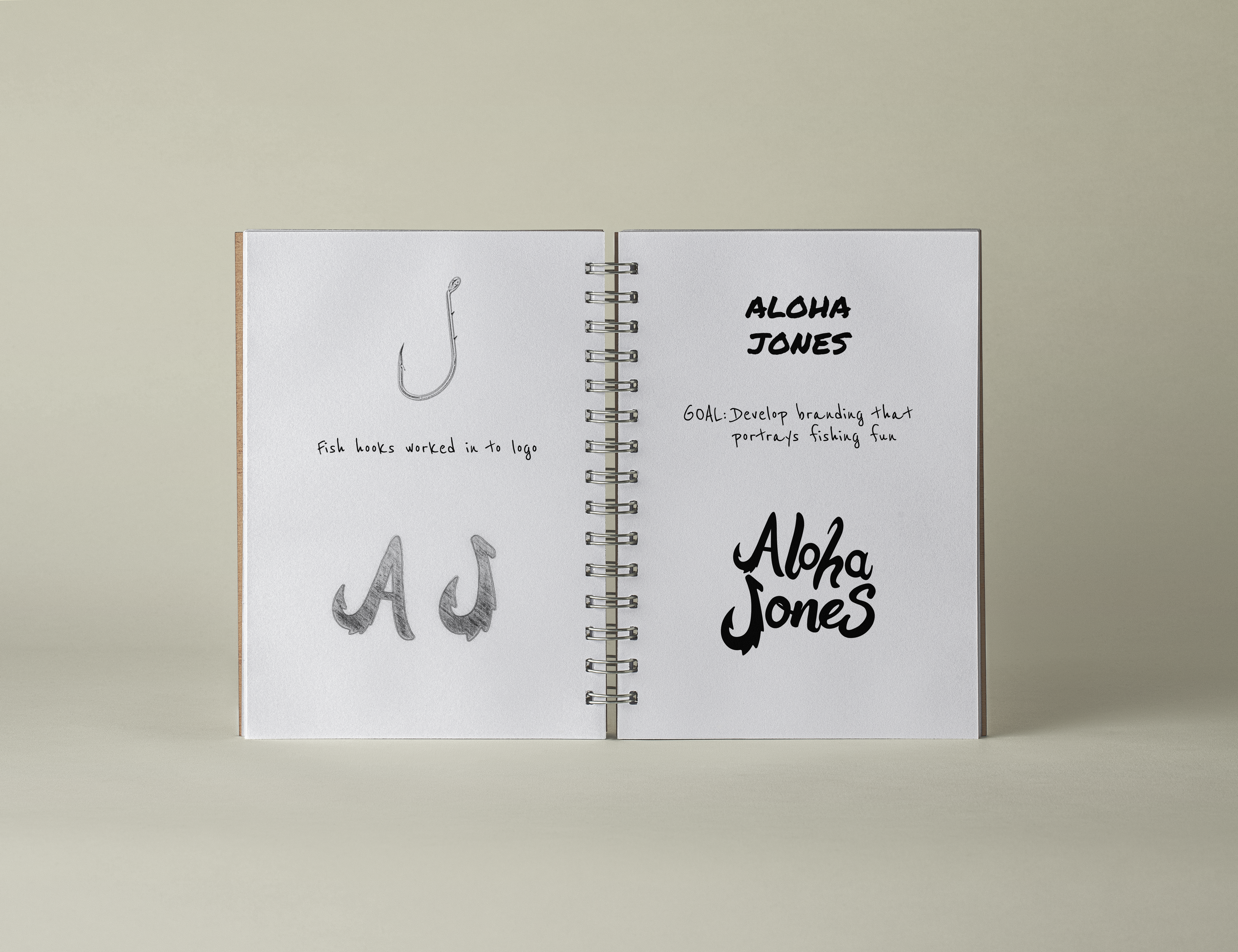 Aloha Jones Notebook Mockup