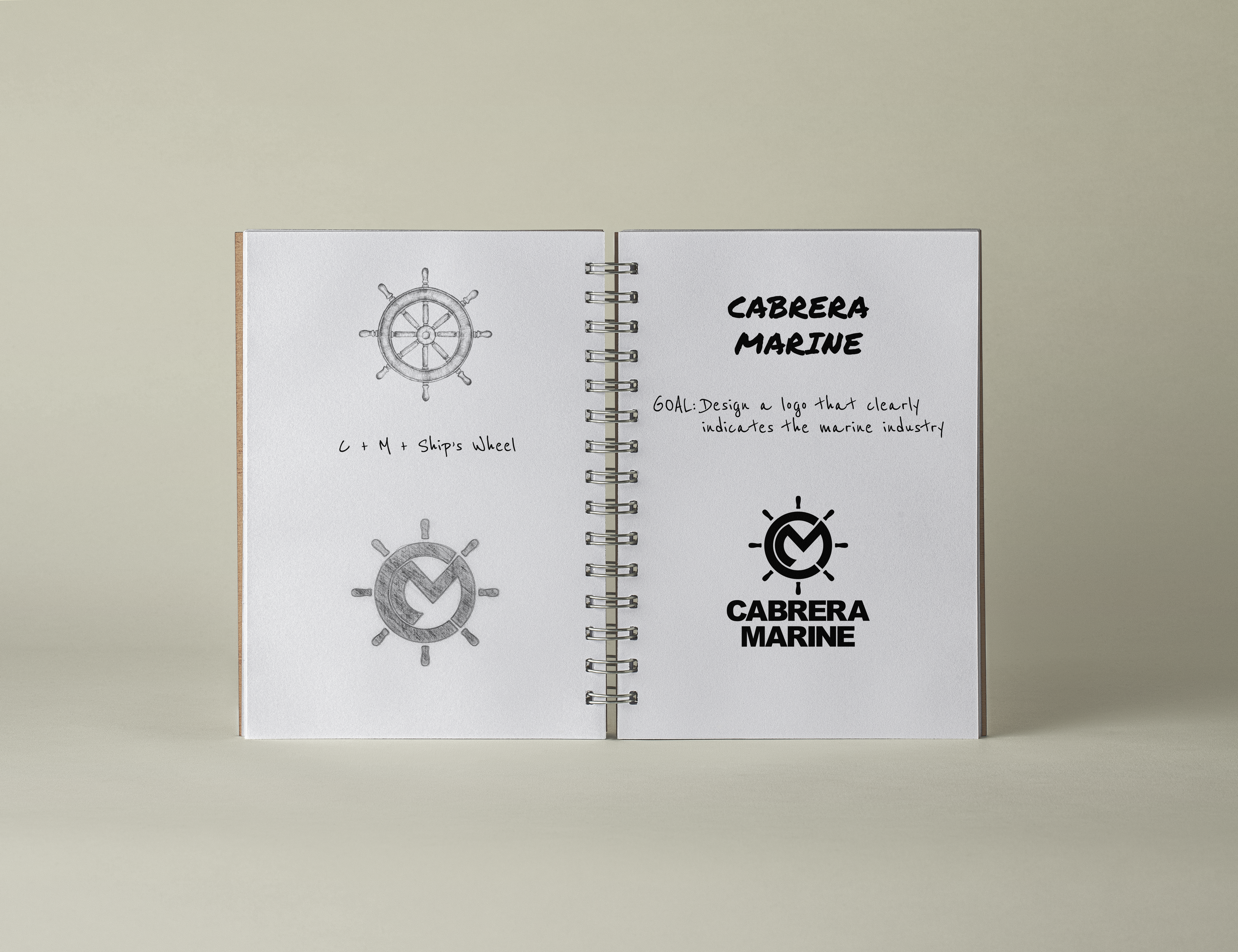 Cabrera Marine Notebook Mockup