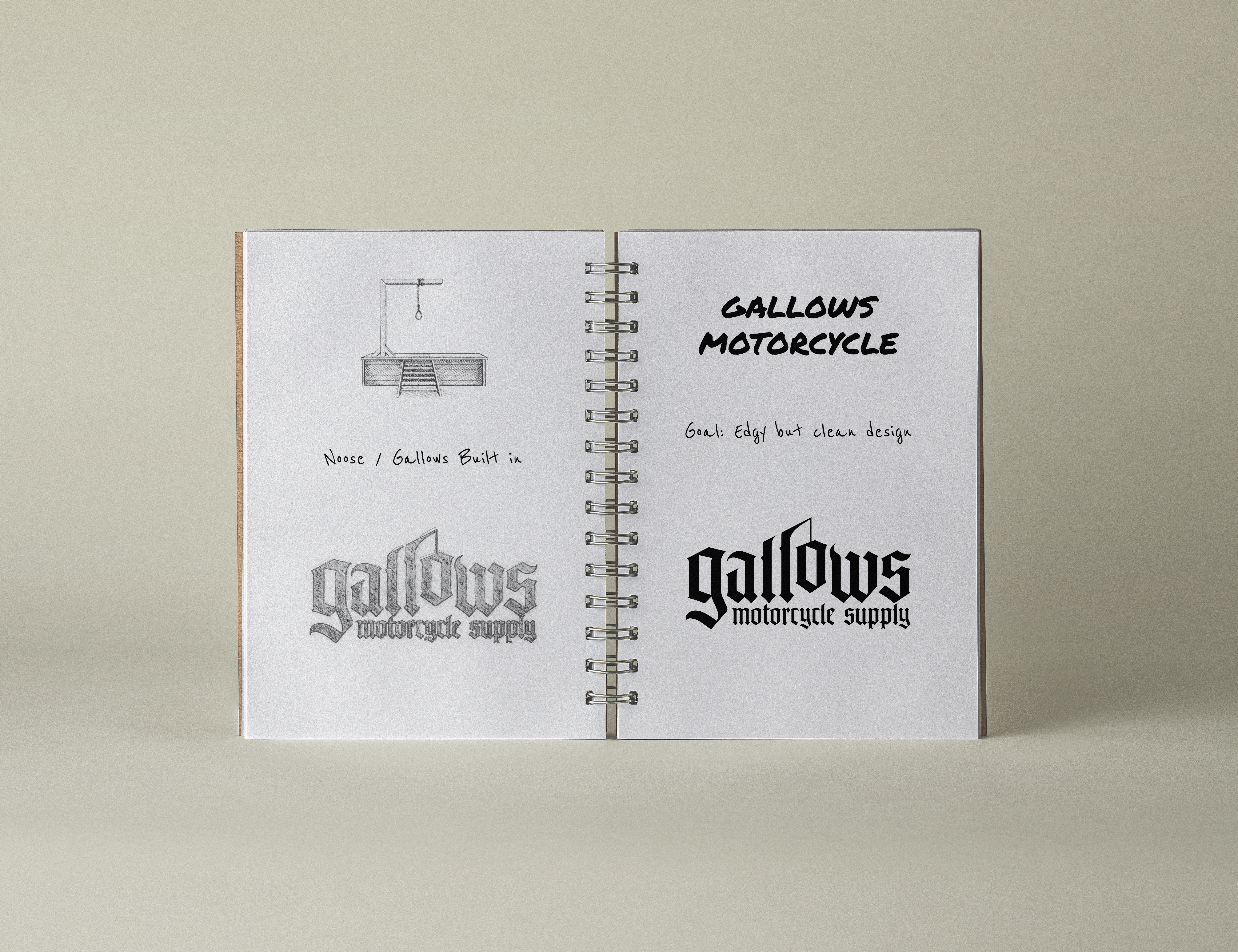 Gallows Notebook Mockup