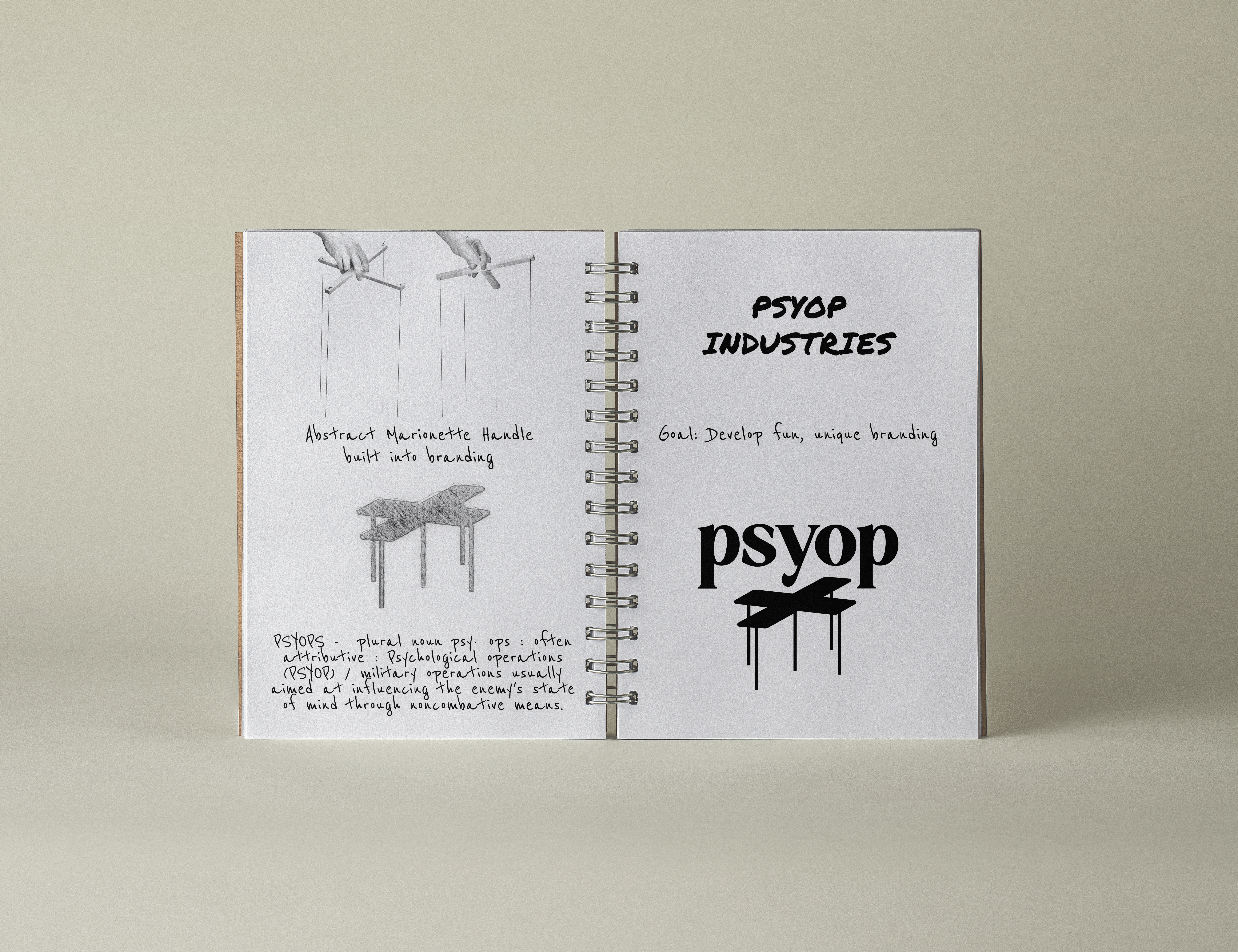 Psyop Notebook Mockup